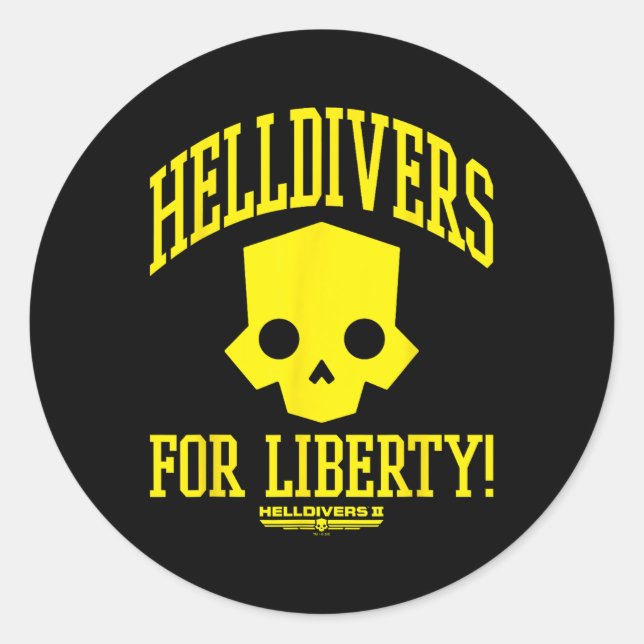 Helldivers 2 Sony Playstation Video Game For Liber Classic Round Sticker (Front)