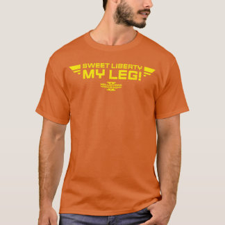 Helldivers 2 Sweet Liberty My Leg Video Game girl T-Shirt