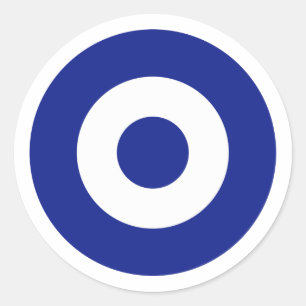 Hellenic Air Force Roundel, Greece Classic Round Sticker