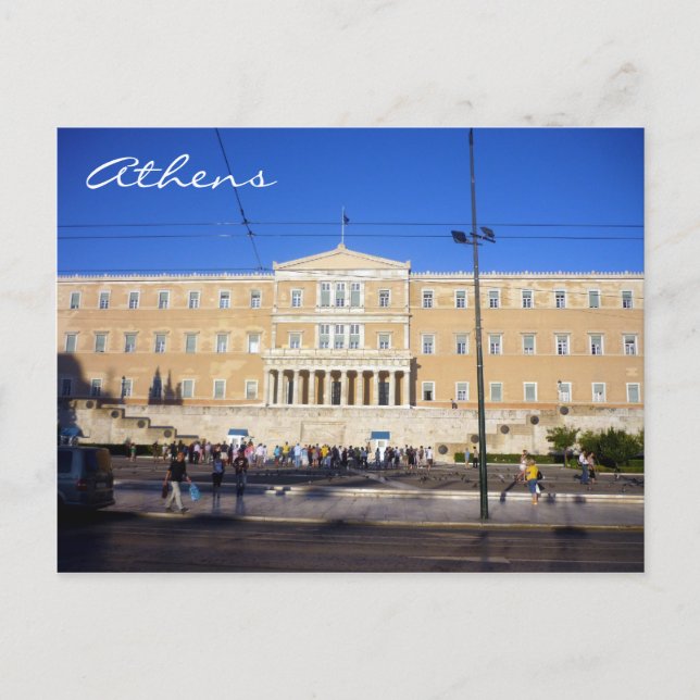 hellenic parliament athens postcard (Front)