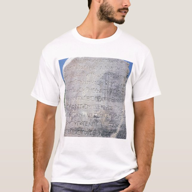 Hellenistic epigraph stone , found in Ephesus T-Shirt (Front)