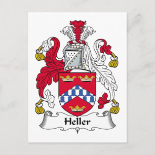 Heller Family Crest Postcard