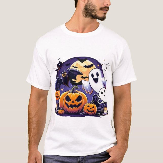 hellewen day design ghost T-Shirt (Front)