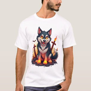 Hellhound Husky Dog T-Shirt