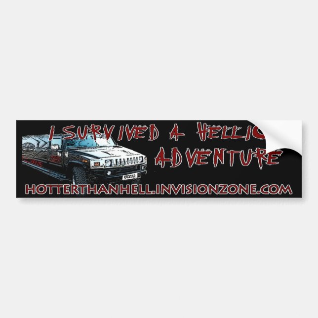 Hellion Adventure Bumpersticker Bumper Sticker (Front)