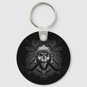 Hellish Hockey Goalie Keychain
