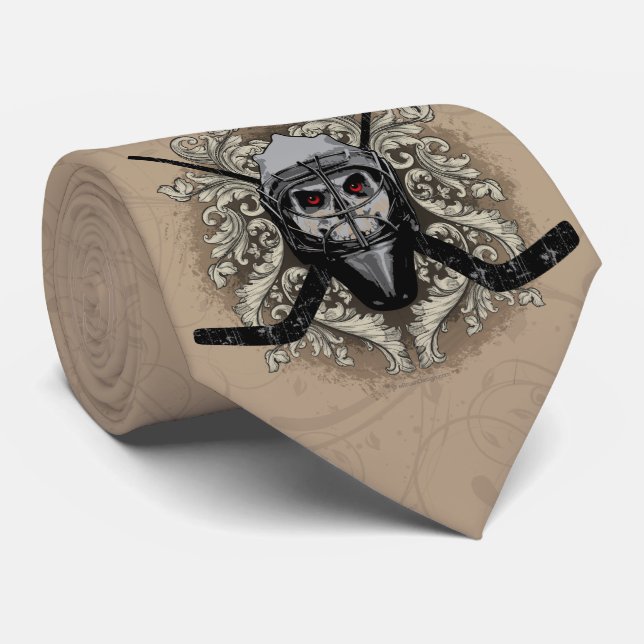 Hellish Hockey Goalie Tie (Rolled)