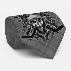 Hellish Hockey Goalie Tie