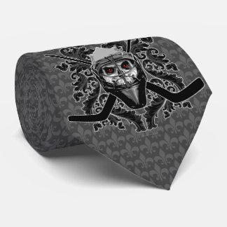 Hellish Hockey Goalie Tie