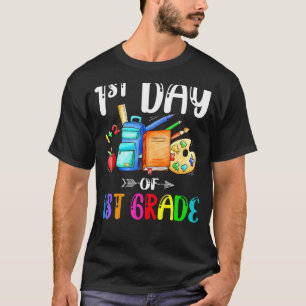 Hello 1st Grade Class 1st Day Of 1st Grade Back T T-Shirt