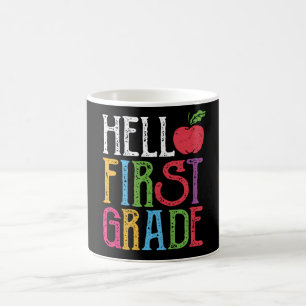 Hello 1st Grade First Day of School Student Gift Coffee Mug