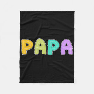 Hello 1st Grade Kindergarten Daddy Papa Fleece Blanket