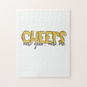 Hello 2022 Cheers New Year New Me Jigsaw Puzzle