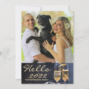 Hello 2022 Family Photo Holiday Card