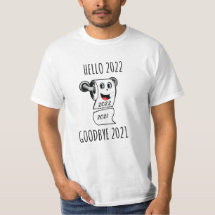 Hello 2022 Goodbye 2021 toilet paper T-Shirt