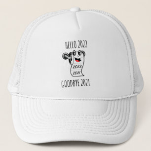 Hello 2022 Goodbye 2021 toilet paper Trucker Hat