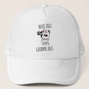 Hello 2022 Goodbye 2021 toilet paper Trucker Hat