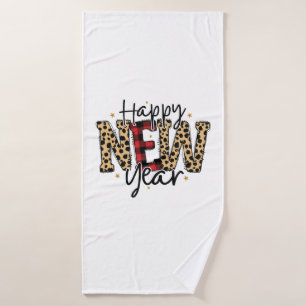 Hello 2022 Happy New Year 2022 Bath Towel