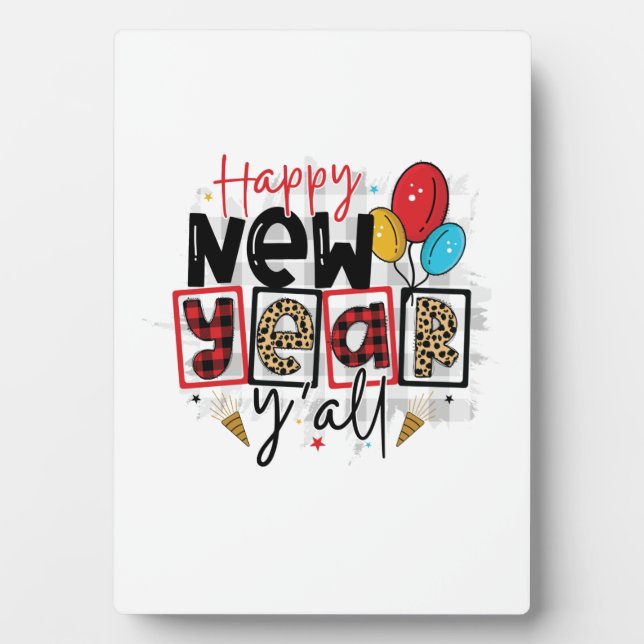Hello 2022 Happy New Year All Plaque (Front)