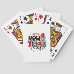 Hello 2022 Happy New Year All Playing Cards