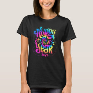 Hello 2023 Tie Dye Happy New Year 31st December 20 T-Shirt