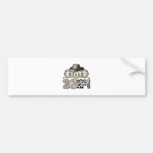 Hello 2024 Western Bumper Sticker