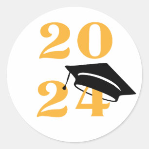 hello 2025 classic round sticker