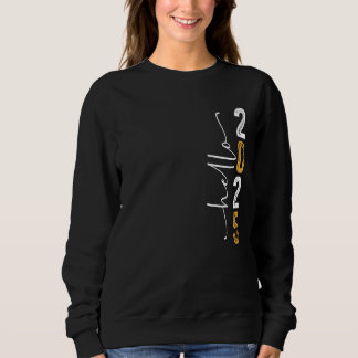 Hello 2025 Happy New Typography Year Classic Women Sweatshirt