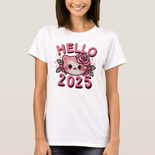 Hello 2025, Happy New Year 2025 T-Shirt