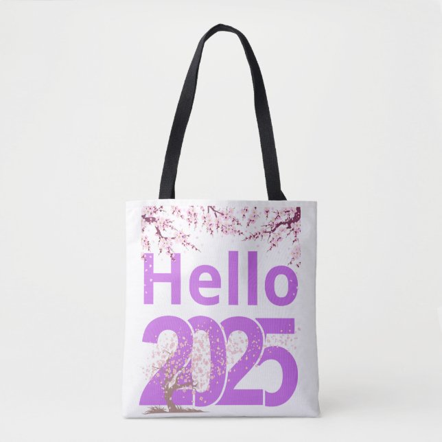 Hello 2025 tote bag (Front)