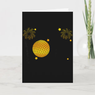 Hello 2026 Happy New Year 2026 Coquette Bow Disco Card