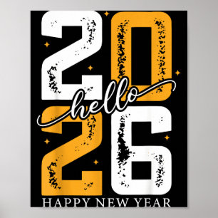 Hello 2026 Happy New Year 2026 New Year's Eve Part Poster