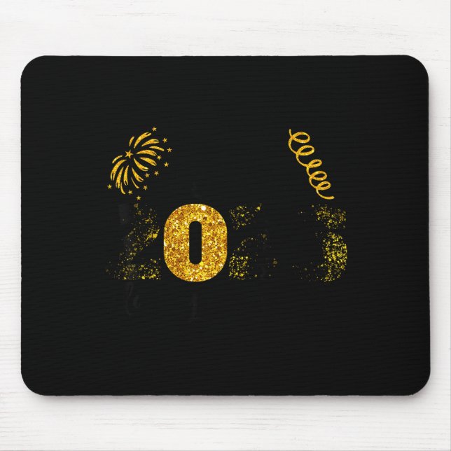 Hello 2026 Happy New Year Countdown Party Family M Mouse Mat (Front)
