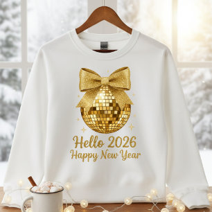 ✨ Hello 2026 Happy New Year Disco Ball T-Shirt Tri-Blend Shirt