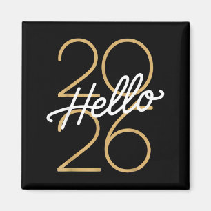 Hello 2026 New Year Celebration Eve Party Men Wome Magnet