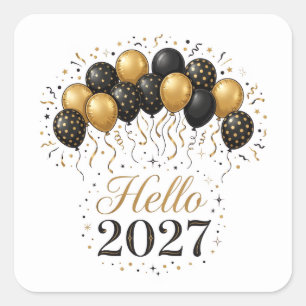 Hello 2027 Sticker