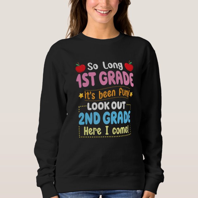 Hello 2nd Grade Back To School Teacher Student Gra Sweatshirt (Front)