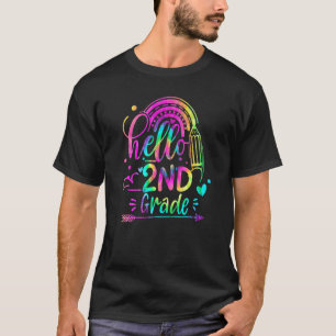 Hello 2nd Grade Cute First Day Of School Teacher T-Shirt