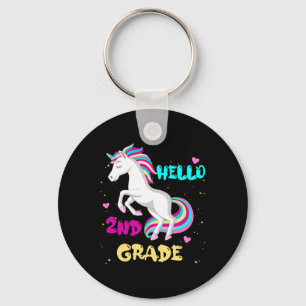 Hello 2nd grade First Day of Second grade Here I c Key Ring