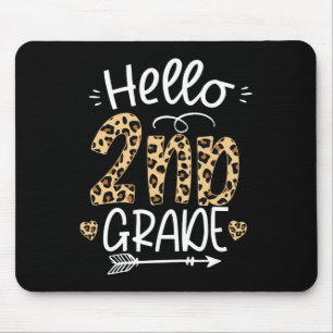 Hello 2nd Grade Leopard Teacher Students Byck To S Mouse Mat