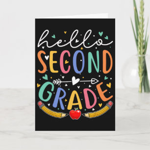 Hello 2nd Grade Second Grade Ck To School Card