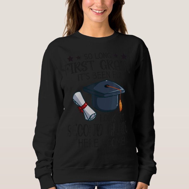 Hello 2nd Grade Teacher Student Back To School Gra Sweatshirt (Front)