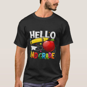 Hello 2nd Grade Teacher Team Second Grade Squad Gi T-Shirt