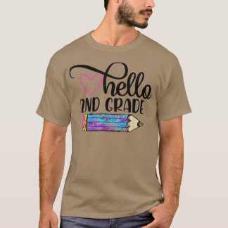 Hello 2nd Grade Team Second Grade Back to School T T-Shirt