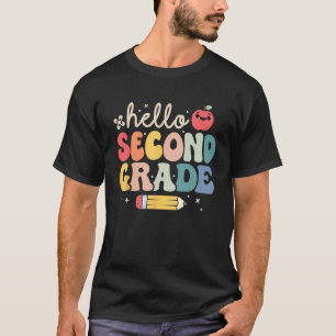 Hello 2nd Second Grade Shirt Back to School Teache