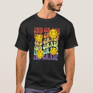hello 2nd second grade teacher Back To School Retr T-Shirt