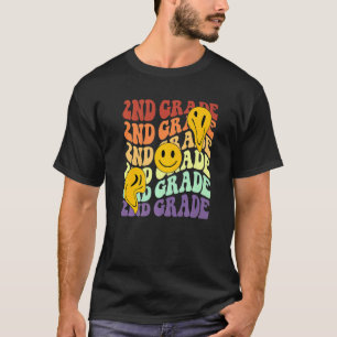 hello 2nd second grade teacher Back To School Retr T-Shirt