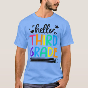 Hello 3rd Grade Back to School Outfits for Girls B T-Shirt