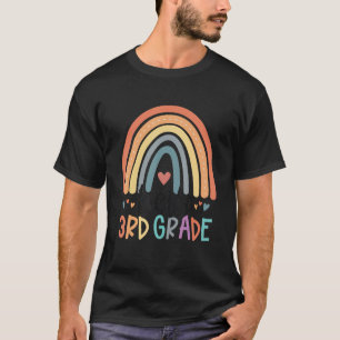 Hello 3rd Grade Rainbow Back To School Teacher T-Shirt
