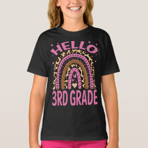 Hello 3rd Grade Rainbow Lover Back To School T-Shirt